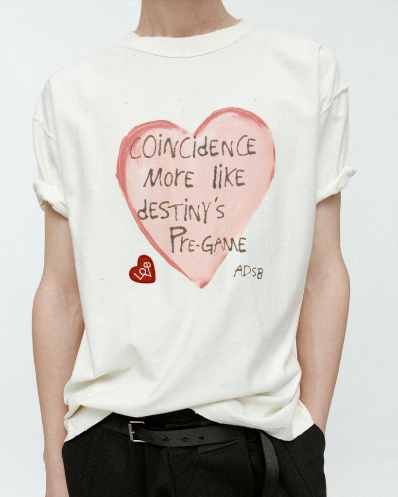 Creamy white T-shirt men 