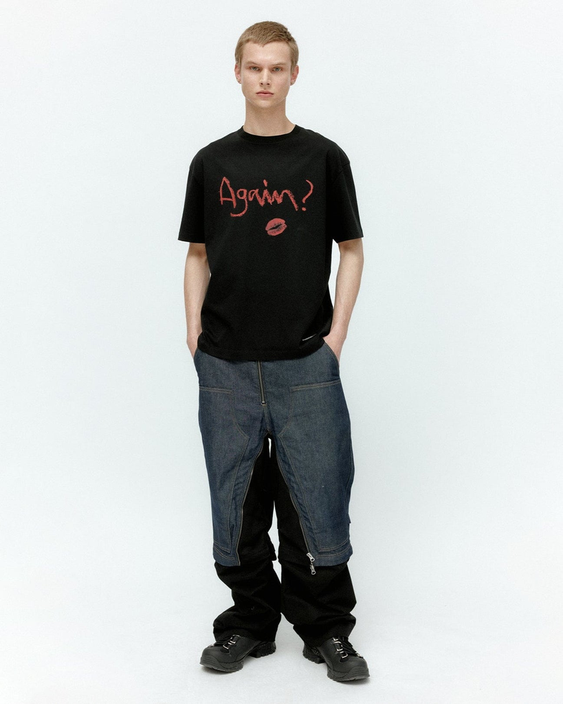 Black regular T-shirt 